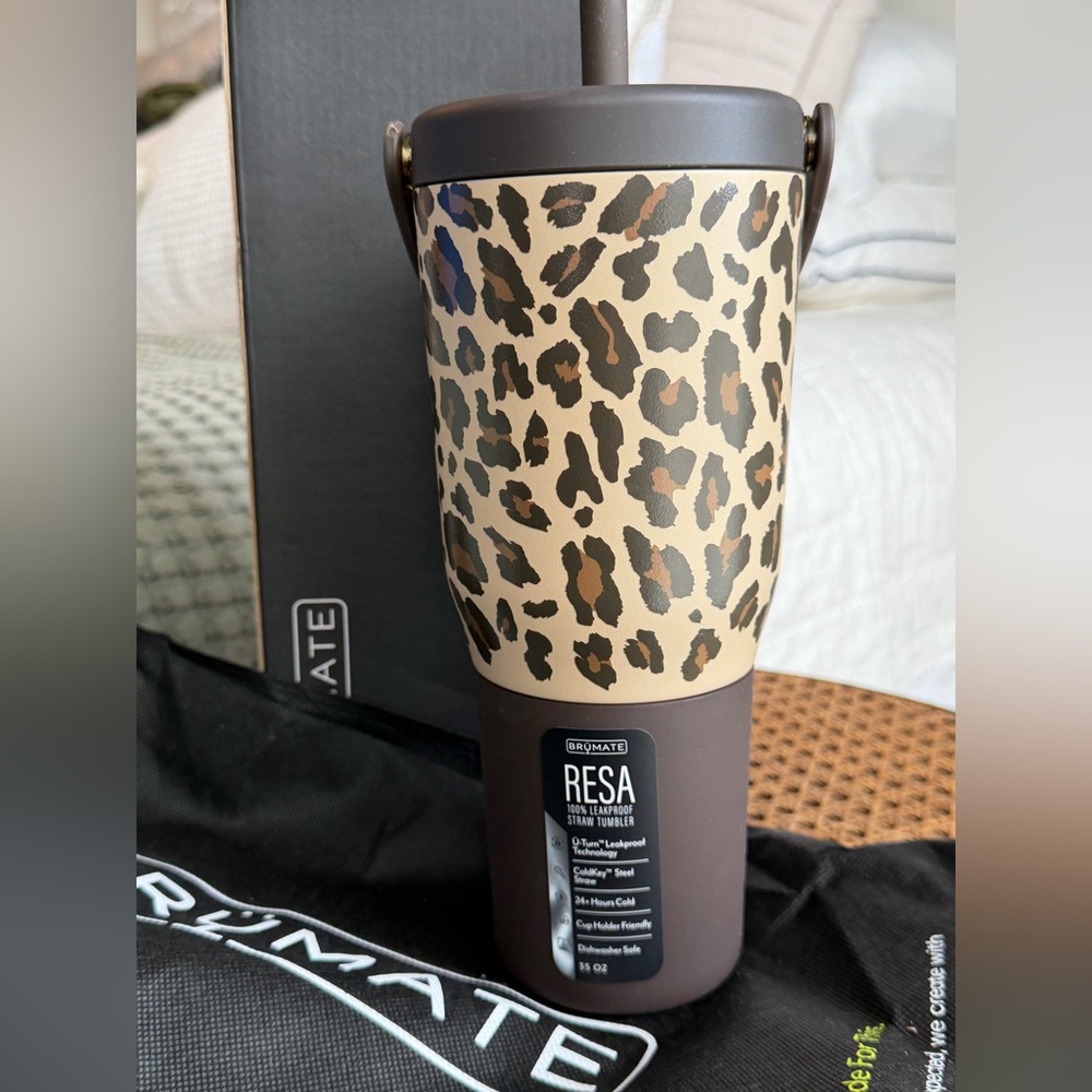 BrüMate 35oz in the limited edition "Leopard Latte" colorway